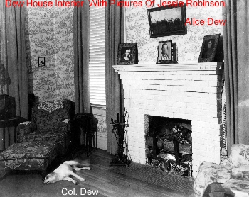 Dew House Interior  With Pictures Of Jessie Robinson, Alice Dew, Col. Agnew [Front]