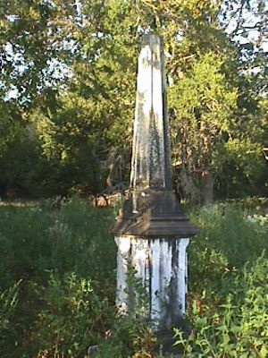 Grave marker for Johnathan Waters wife, Clare.