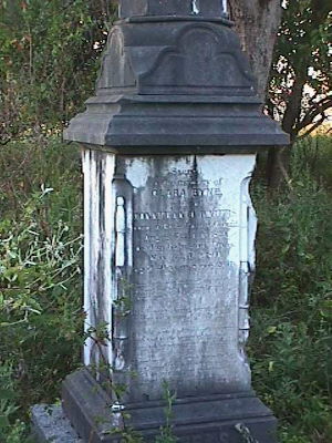 Clare Waters grave was relocated here from Galveston.
