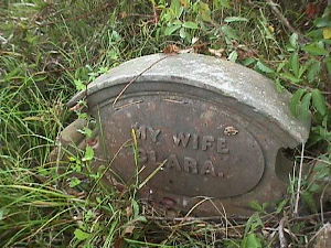 Small marker 'CLARE' a third marker is missing.