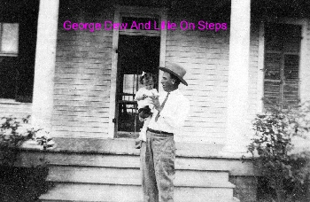 George Dew And Lillie On Steps