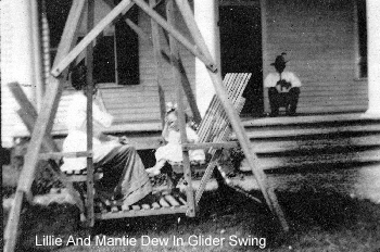 Lillie And Mantie Dew In Glider Swing