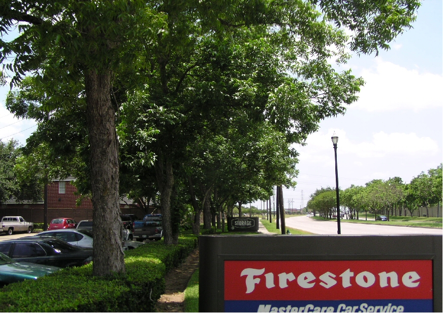 This photo is taken from the location of the Sugar Land RR roadbed.